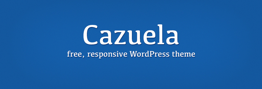 Cazuela, free responsive wordpress theme