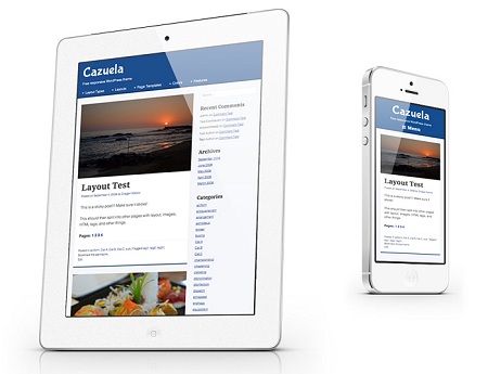 Cazuela Theme, Responsive and Retina Ready