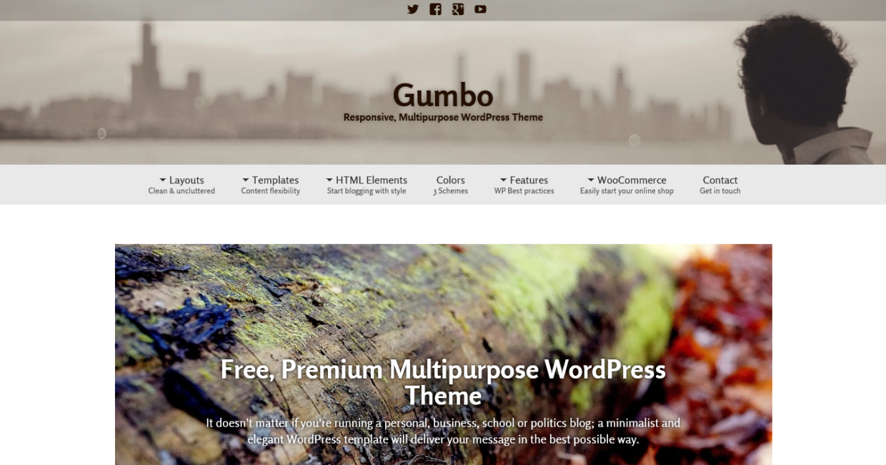 Gumbo, Free Multipurpose WordPress theme by ThematoSoup