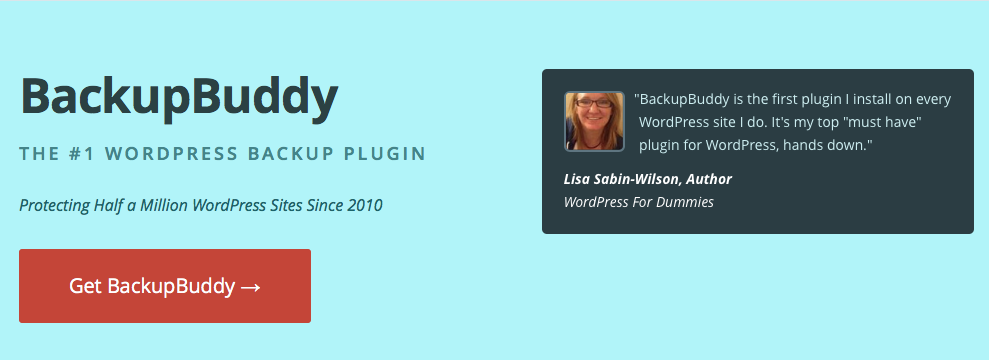 BackupBuddy WordPress backup