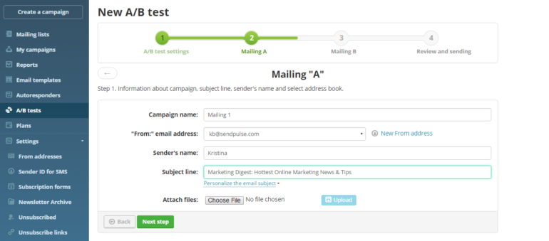 A/B Testing Email Marketing