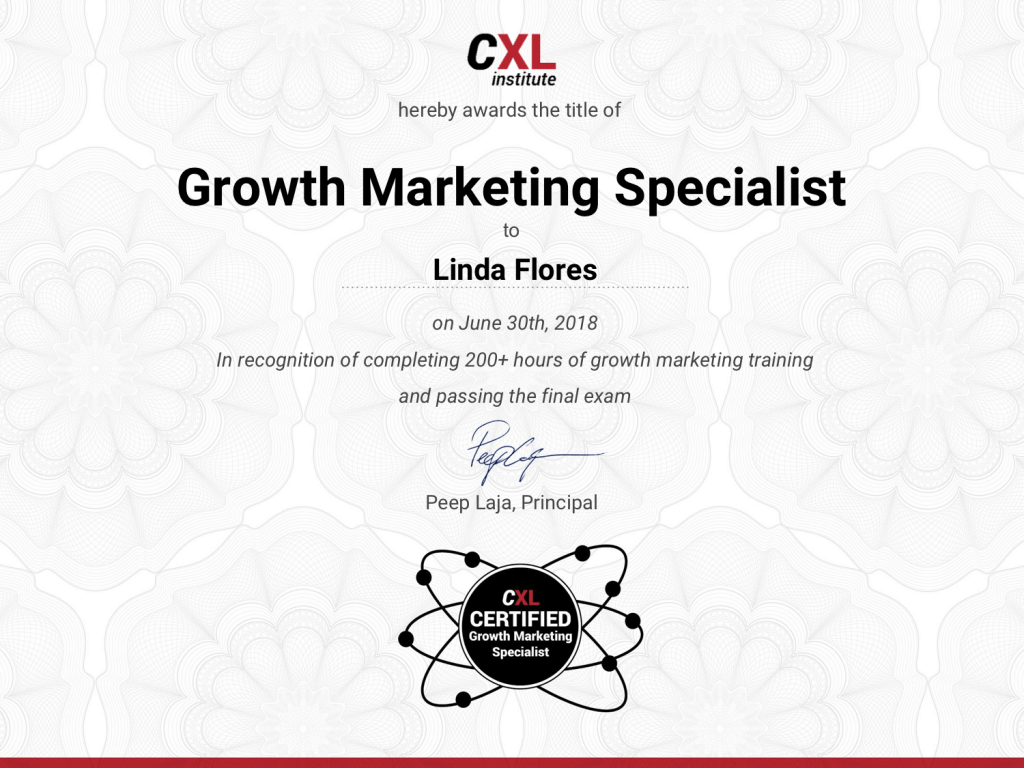 Growth Marketing Specialist Certificate