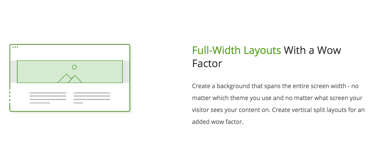 Full Width Landing Page Layouts, Thrive Architect WordPress Plugin