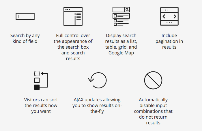 Toolset Ajax Search Features